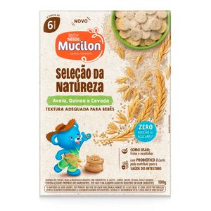 Cereal Infantil Mucilon Seleção da Natureza Aveia, Quinoa e Cevada Caixa100g