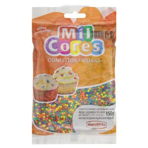 Confeito Mavalério Mil Cores Estrelinha Pacote 150g