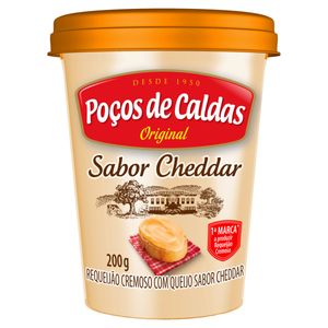 Requeijão Cremoso c/ Queijo Cheddar Poços de Caldas Copo 200g