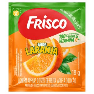 Refresco em Pó Frisco Laranja 18g