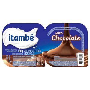 Sobremesa Láctea Itambé Chocolate Bandeja 180g c/ 2 Unid de 90g Cada