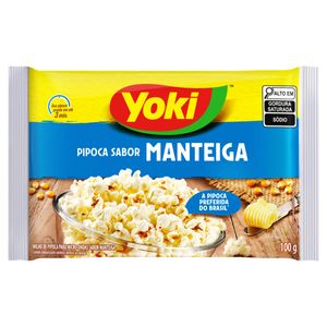 Pipoca p/ Micro-Ondas Yoki Manteiga Pacote 100g