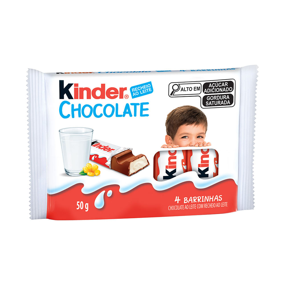 Chocolate Barra Kinder Ao Leite T4 50g Chocolate Bretas