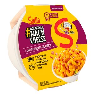 Macn Cheese Cheddar & Calabresa Sadia Pote 300g