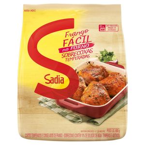 Sobrecoxa de Frango Temperada Congelada Sadia Frango Fácil 800g