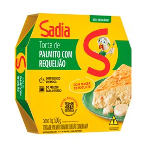 Torta de Palmito com Requeijão c/ Massa de Iogurte Congelada Sadia 500g