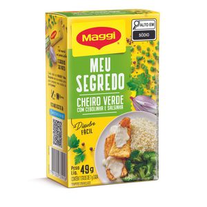 Tempero Granulado Maggi Meu Segredo Cheiro Verde Caixa 49g c/ 7 Unid