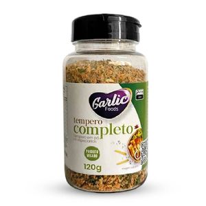 Tempero em Pó Garlic Foods Vegano Fit Completo Vidro 120g