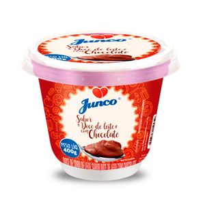 Doce de Soro de Leite Junco Sabor Doce de Liete c/ Chocolate Pote 400g