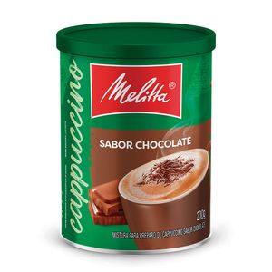 Cappuccino Solúvel Melitta Chocolate Lata 200g