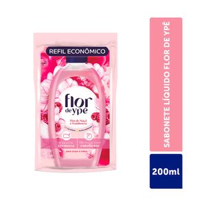 Sabonete Líquido p/ Corpo e Mãos Flor de Ypê Flor de Maçã e Framboesa Sachê 200ml Refil Econômico