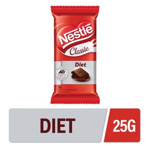 Chocolate em Barra Nestlé Classic Diet 25g