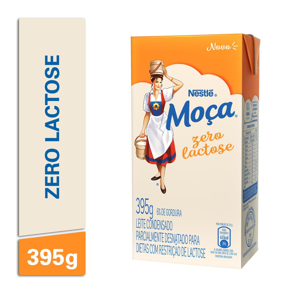 Leite Condensado Moça Zero Lactose Caixinha 395g | Bretas Supermercado