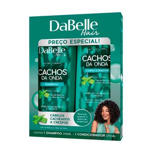 Kit Shampoo 250ml+Condicionador 175ml Dabelle Hair Cachos da Onda