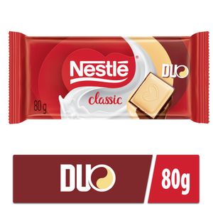 Chocolate em Barra Classic ao Leite e Branco Duo 80g