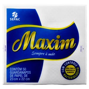 Guardanapo Maxim Folha Simples 23cm x 22cm c/ 50 unid