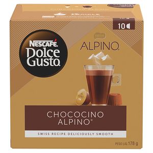 Chococino em Cápsula Nescafé Alpino Dolce Gusto Caixa 178g 10Unid