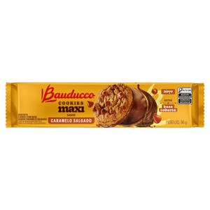 Biscoito Cookie Bauducco Maxi c/ Gotas e Cobertura de Caramelo Salgado 96g