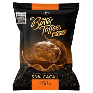 Bala Butter Toffees Intense Recheio Chocolate 53% Cacau Trufa 90g