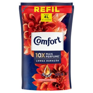 Amaciante Comfort Concentrado Energia Floral Refil 900ml