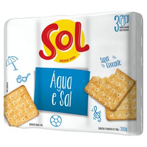 Biscoito Água e Sal Sol 350g