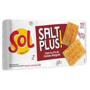 Biscoito Sol Salt Plus! Integral 360g