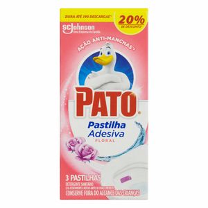 Desodorizador Sanitário Pato Pastilha Adesiva Flor c/ 3 Oferta Especial