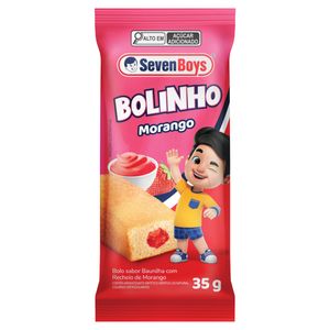 Bolinho Seven Boys de Chocolate c/ Recheio de Morango 35g