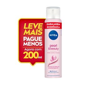 Desodorante Aerossol Nivea Pearl & Beauty Extrato de Pérolas & Óleo de Abacate 200ml Embalagem Econômica