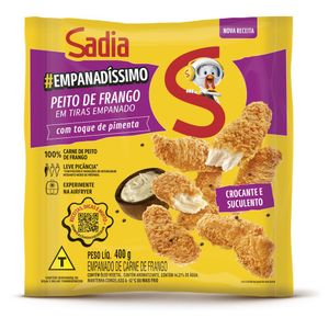 Empanado Peito de Frango Sadia em Tiras com Toque de Pimenta 400g