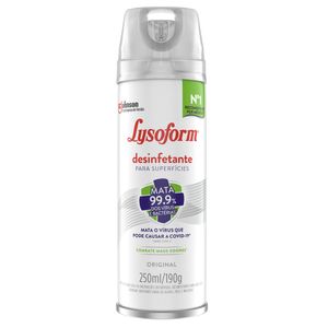 Desinfetante Superfícies Lysoform Spray Original Frasco 250ml