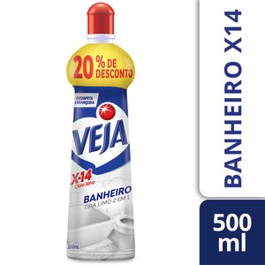 Tira Limo Veja Banheiro X14 Squeeze Leve 500ml Pague 400ml