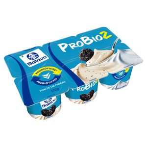 Iogurte Batavo Probio2 Integral Ameixa + Tradicional Bandeja 510g com 6 Unid