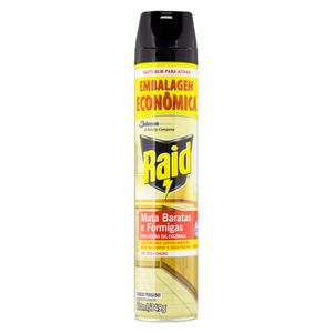 Inseticida Raid Aerossol Mata Barata/Formiga 420ml