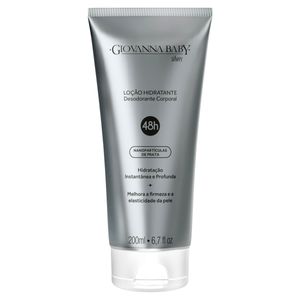 Loção Corporal Desodorante Hidratante Giovanna Baby Silver Bisnaga 200ml