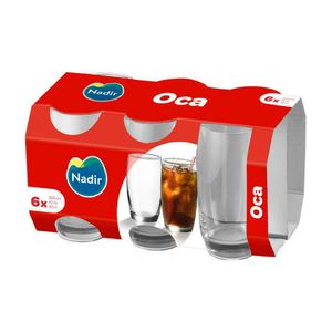 Jogo Copo Long Drink Nadir Oca 300ml com 6 Unidades