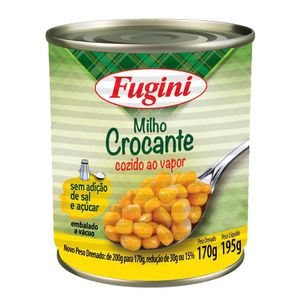 Milho Verde Crocante Fugini Cozido ao Vapor Lata 170g