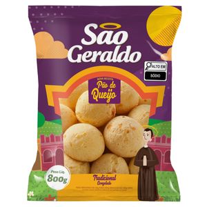 Pão de Queijo São Geraldo Tradicional Congelado Pacote 800g