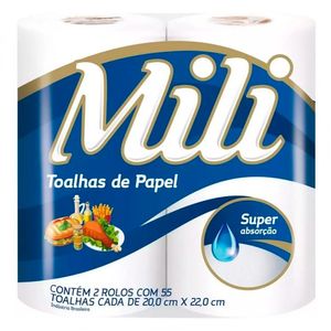 Papel Toalha Mili c/ 2 Unid