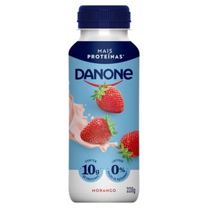 Iogurte Desnatado Danone 10g de Proteínas 0% Lactose sem Açúcar Morango 220g