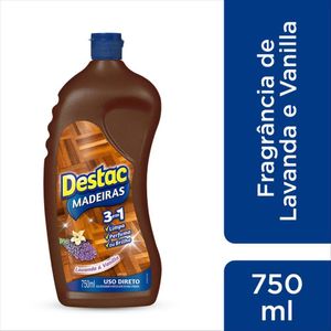 Limpa Piso Destac para Pisos de Madeira Lavanda e Vanilla 750ml