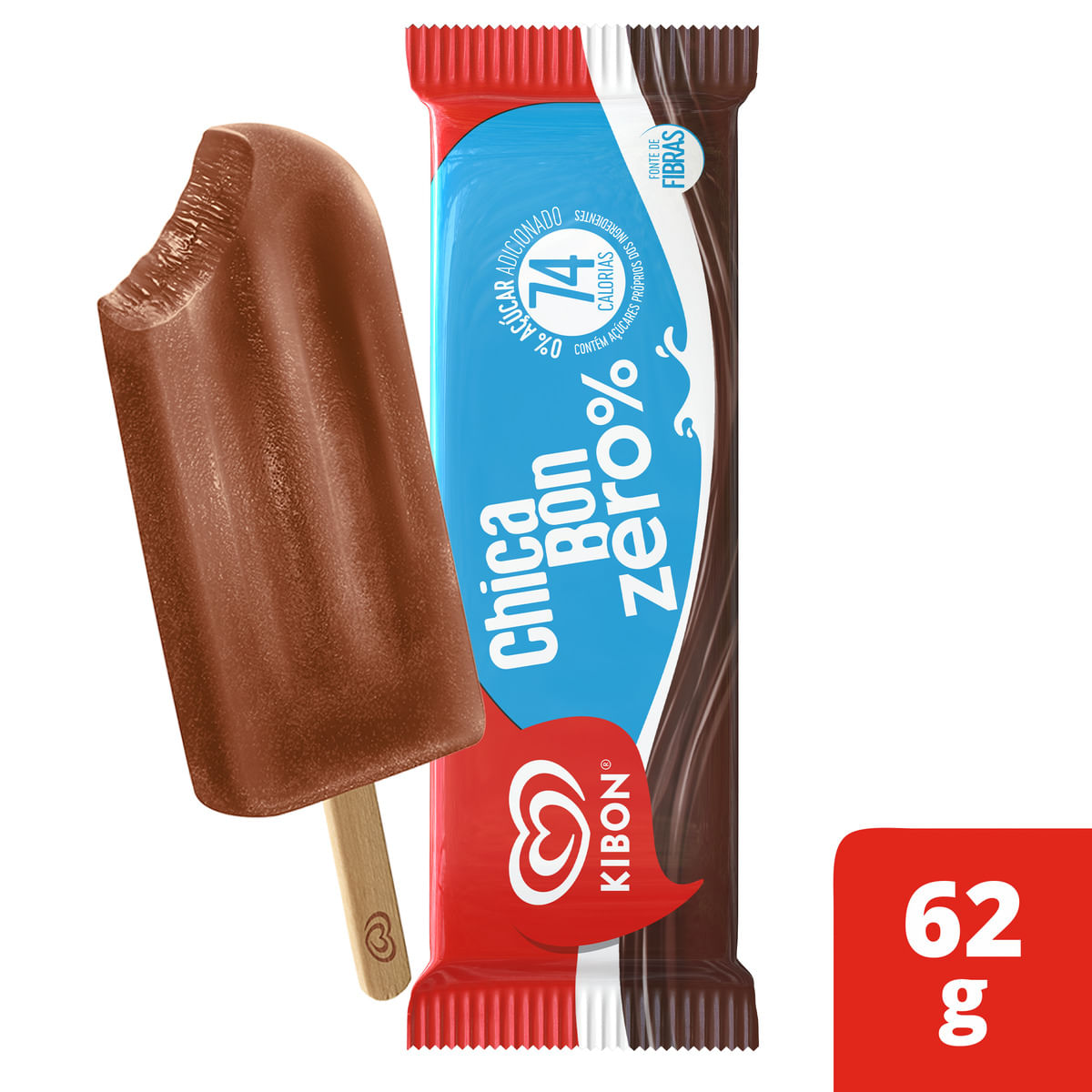 ぽんきち　0603 Picolé Kibon Chicabon Zero% 63g | Bretas Supermercado