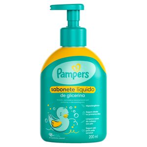 Sabonete Líquido Pampers de Glicerina da Cabeça aos Pés 200ml