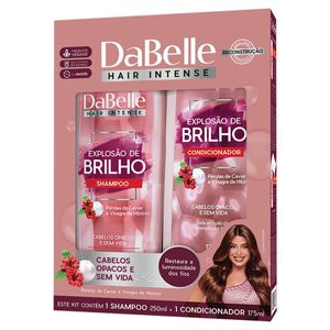 Kit Shampoo 250ml+Condicionador 175ml Dabelle Hair Explosão de Bilho