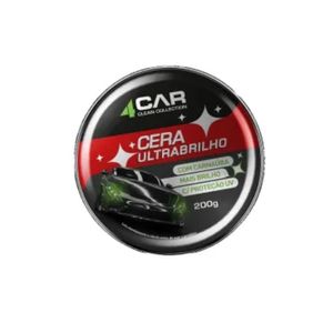 Cera em Pasta Auto 4Car Clean Ultra Brilho com Carnaúba 200g