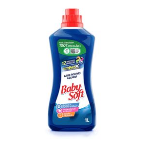 Lava Roupa Líquido Baby Soft Max Performance Azul 1l