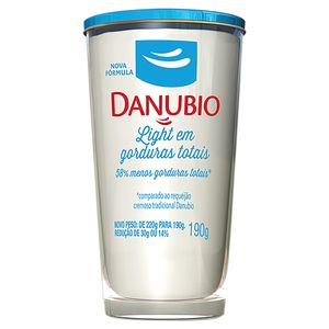 Requeijão Cremoso Danubio Light Copo 190g