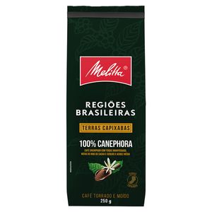 Café em Pó Melitta Torrado e Moído Terras Capixabas Regiões Brasileiras Pacote 250g