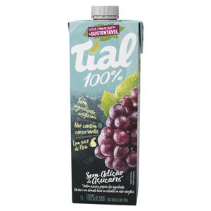 Suco Misto Tial 100% Uva e Pera Caixa 1l