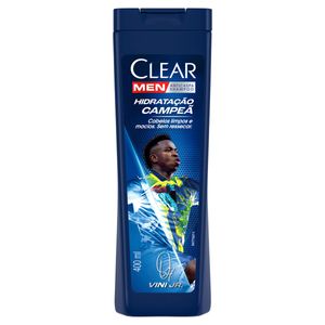 Shampoo Anticaspa Vini Jr. Clear Men Hidratação Campeã 400ml